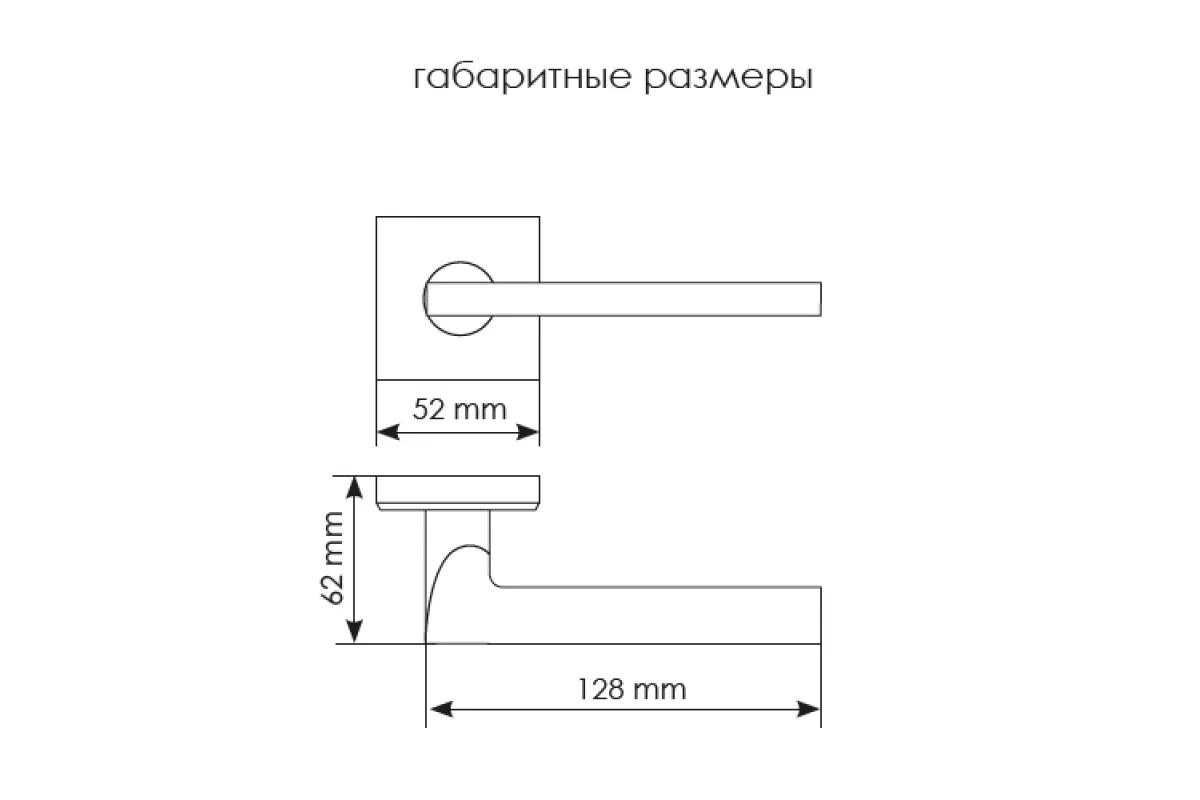 Дверная ручка MH-50-S6