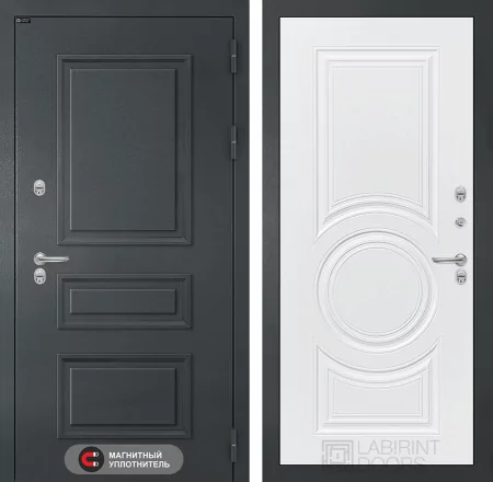 Дверь Лабиринт ATLANTIC (Ю) 23 — Белый софт